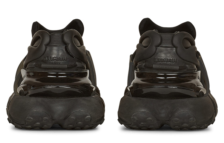 Shop Balmain Unicorn Low 'Hitam' YM1VJ309KNSC-0PA