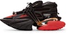Balmain Unicorn Low 'Hitam Merah' AM1VJ309TNCS-EGU