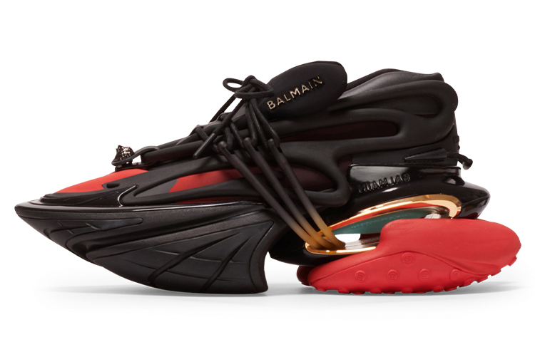 Balmain Unicorn Low 'Black Red' AM1VJ309TNCS-EGU