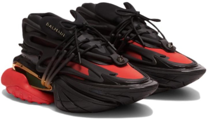Balmain Unicorn Low 'Hitam Merah' AM1VJ309TNCS-EGU Order Balmain Unicorn Low 'Hitam Merah' AM1VJ309TNCS-EGU