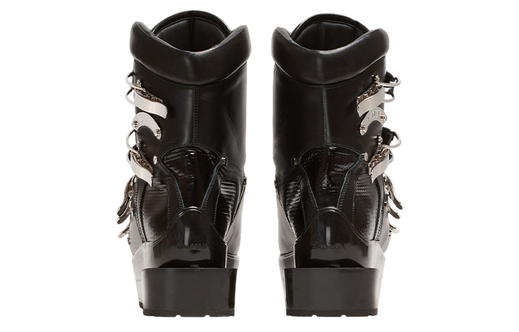 Shop Balmain Volt Leather Ankle Boots 'Black' YM0TA310TCZD0PA