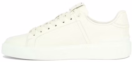 Balmain White Low-Top Sneakers, Versatile Calfskin Casual Shoes CM1VI288LVTR0FA Balmain White Low-Top Sneakers, Versatile Calfskin Casual Shoes CM1VI288LVTR0FA