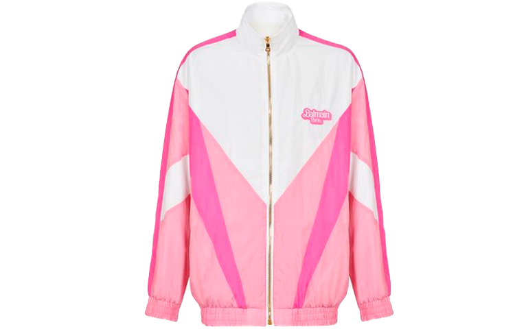 Balmain Barbie SS22 Colorblock Jacket Pink/White XH2TG058XB06OEA