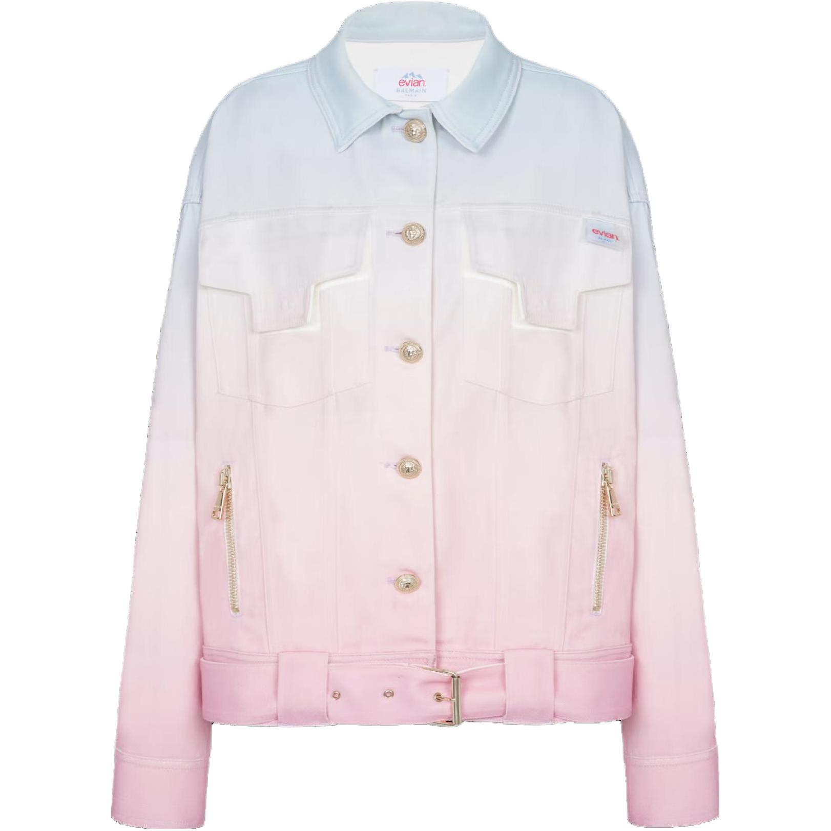 Balmain Evian Gradient Button-Up Long Sleeve Jacket Men’s Multicolor AH2TC222-DD50-SGJ