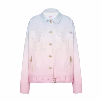 Balmain Evian Gradient Button-Up Long Sleeve Jacket Men’s Multicolor AH2TC222-DD50-SGJ