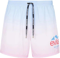 Order BALMAIN x Evian SS23 印花束口短褲 男款 藍粉色 AH2WB000XF74-SHP