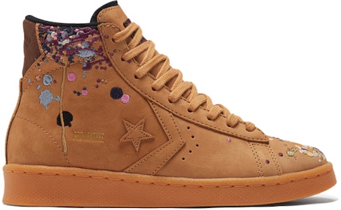 バンドゥールー x コンバース プロレザー ハイ 'ペイントスプラッター - フラックス' 169908C Order バンドゥールー x コンバース プロレザー ハイ 'ペイントスプラッター - フラックス' 169908C