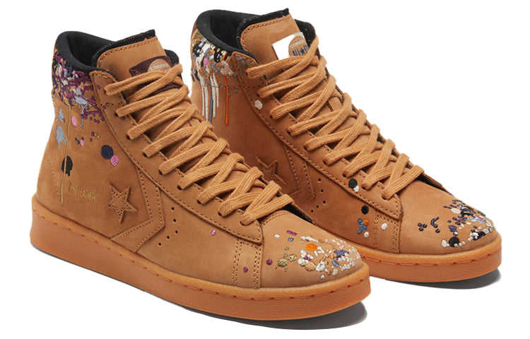 Shop Bandulu x Converse Pro Leather High 'Salpicaduras de Pintura - Flux' 169908C