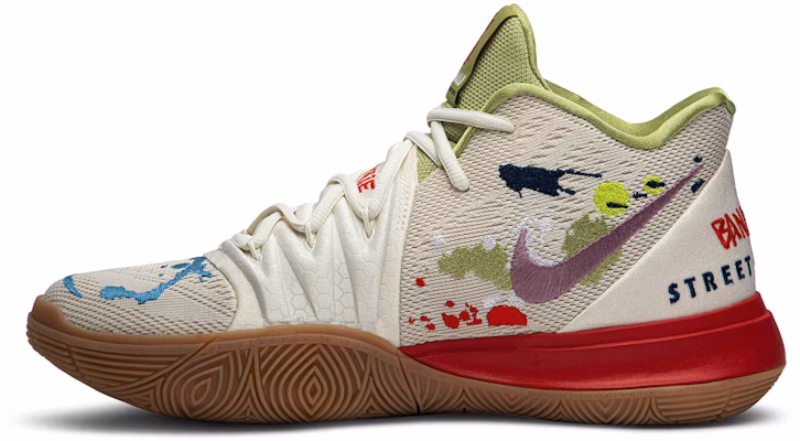 Bandulu x Nike Kyrie 5 EP 'Embroidered Splatters' Prpaduan Motif Bordir CK5837-100 Lookbook Bandulu x Nike Kyrie 5 EP 'Embroidered Splatters' Prpaduan Motif Bordir CK5837-100
