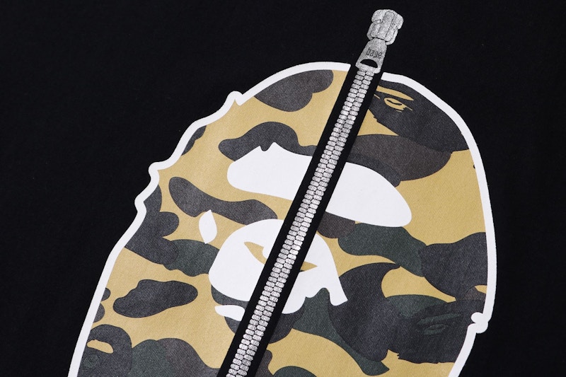 Lookbook BAPE 第一代迷彩第二代猿人圖案短袖 黑色/黃色