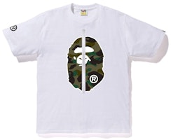 BAPE 1st Camo 2nd Ape Tee White/Green