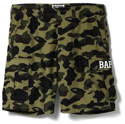 Bape 1st Camo 6 Pockets Shorts Green Buy Bape 1st Camo 6 Pockets Shorts Green