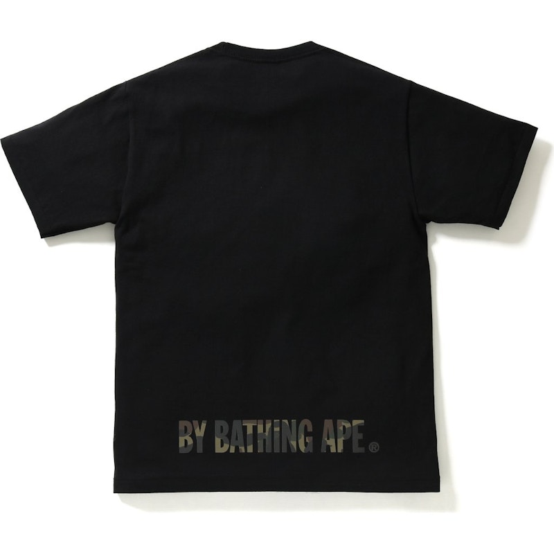 Bape 1st Camo Ape Face Tee Black Green 圖 2