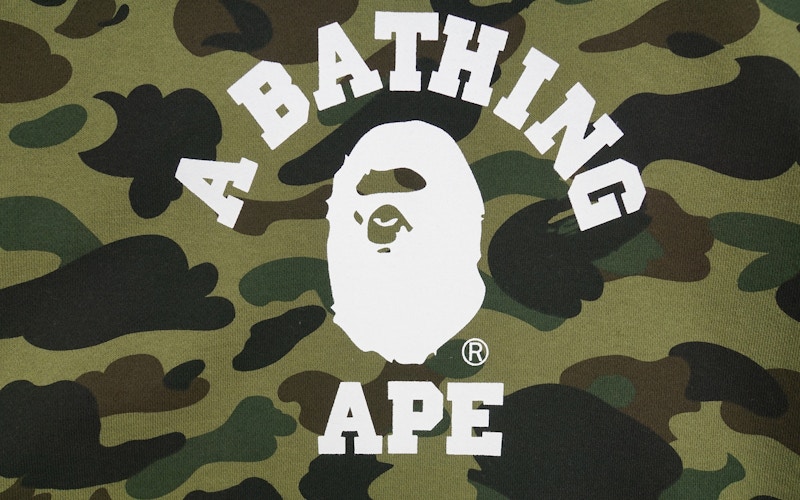 Bape 1st Camo Bape Pullover Hoodie Green 圖 2