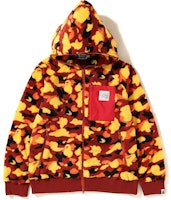 Bape 1st Camo Boa Wide Full Zip Hoodie Orange Bape 1st Camo Boa Wide Full Zip Hoodie Orange