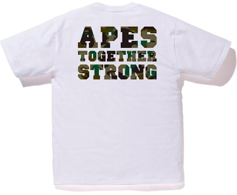 Bape 1st Camo College ATS 白綠色T恤 Buy Bape 1st Camo College ATS 白綠色T恤