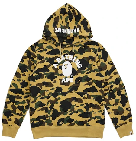 bape-1st-camo-college-logo-pullover-hoodie-yellow