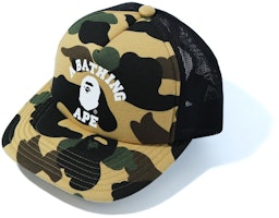 BAPE 1st Camo College Mesh Cap Yellow BAPE 1st Camo College Mesh Cap Yellow