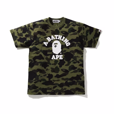 BAPE 1st Camo College Tee (SS21) Green
