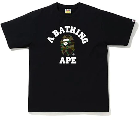 Kaos BAPE 1st Camo College Hitam Hijau Buy Kaos BAPE 1st Camo College Hitam Hijau
