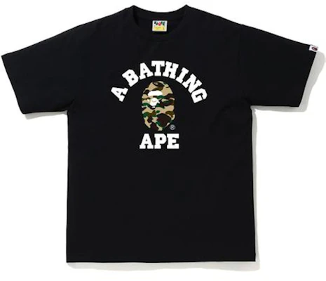 Camiseta Negra Amarilla BAPE 1st Camo College Buy Camiseta Negra Amarilla BAPE 1st Camo College