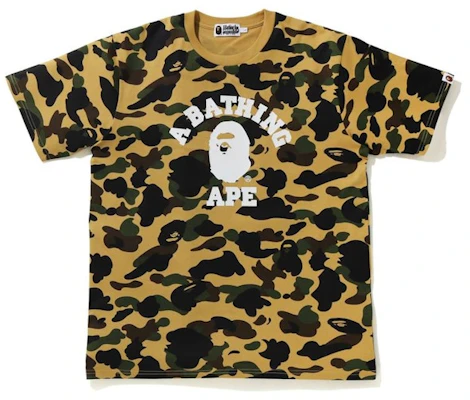 BAPE 第一代迷彩寬版黃T恤 Buy BAPE 第一代迷彩寬版黃T恤