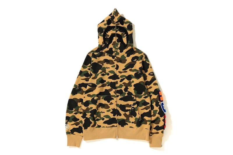 Buy ベイプ シャークパーカー イエロー (着脱式カモ)
