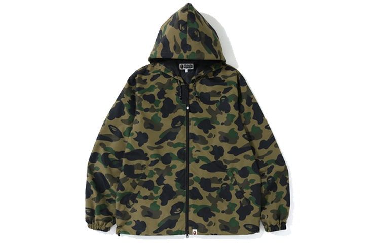 BAPE 1ST Camo Hoodie Jacket Green Camouflage Unisex 1F20-140-018GREEN
