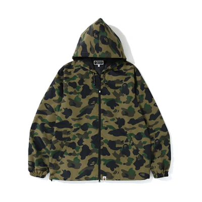 BAPE 1ST Camo Hoodie Jacket Green Camouflage Unisex 1F20-140-018GREEN