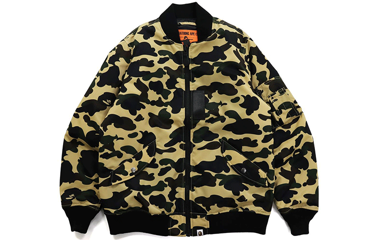 BAPE 1st Camo Nylon Twill MA-1 Camouflage Pilot Jacket . 1H80-140-015 圖 2