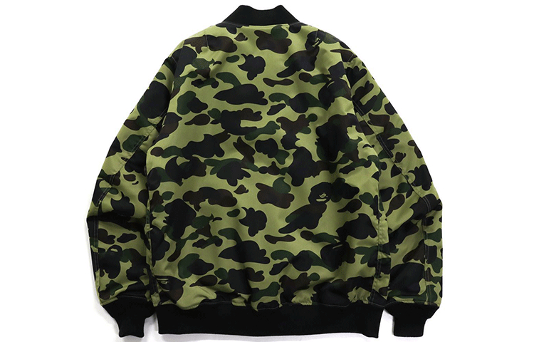 BAPE 1st Camo Nylon Twill MA-1 Camouflage Pilot Jacket . 1H80-140-015 圖 5