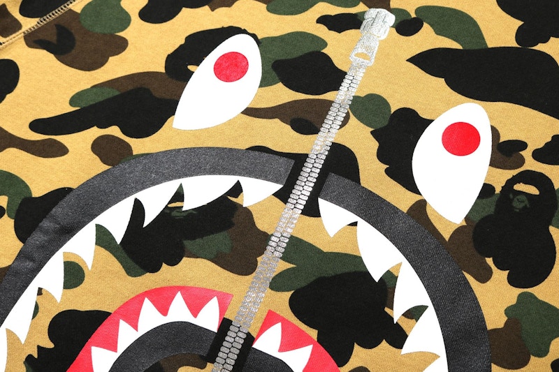 1st Camo Printed Zip Shark Crewneck Yellow 圖 3