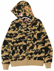 Sudadera con Capucha Cierre Completo BAPE 1st Camo Shark Amarilla Order Sudadera con Capucha Cierre Completo BAPE 1st Camo Shark Amarilla