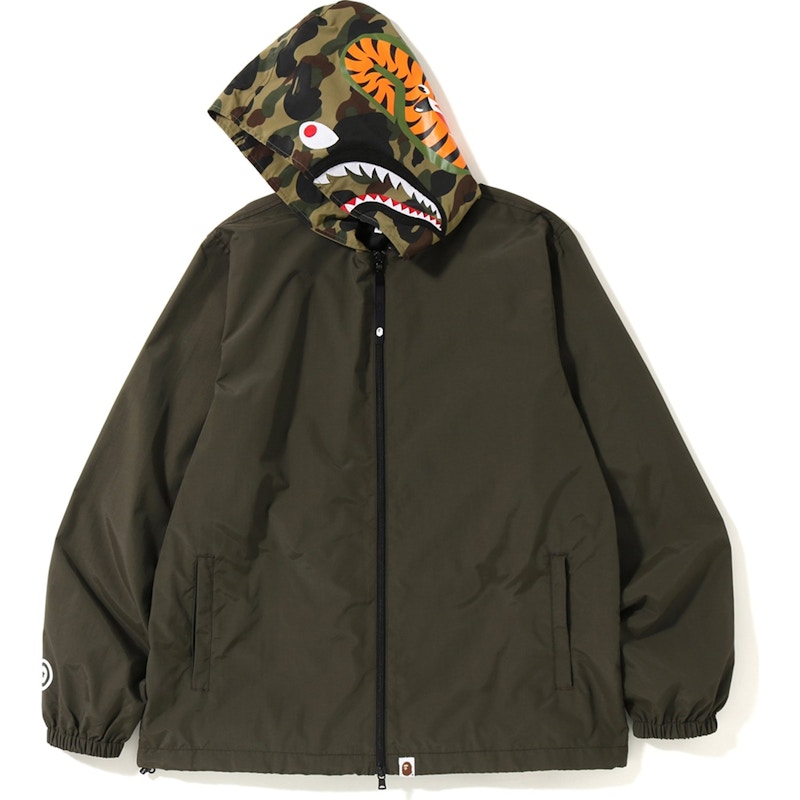 Order Bape 1st Camo Hoodie Hiu Jaket Hijau