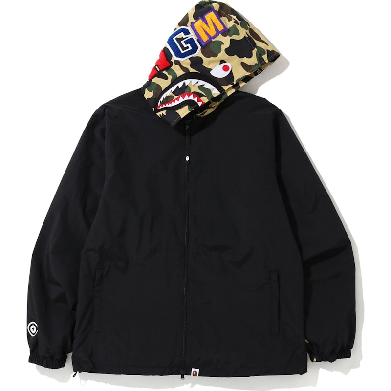 Bape 1st Camo Shark Hoodie Jacket Yellow