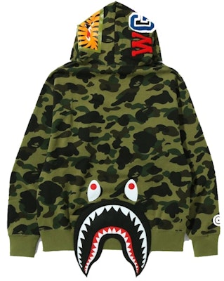 BAPE 1st Camo Shark Relaxed Fit Pullover Hoodie 'Green' Order BAPE 1st Camo Shark Relaxed Fit Pullover Hoodie 'Green'
