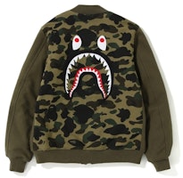 BAPE 1st Camo Shark Sweat MA-1 Olive/Green BAPE 1st Camo Shark Sweat MA-1 Olive/Green