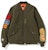 BAPE 1st Camo Shark Sweat MA-1 Olive/Green