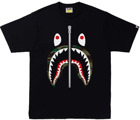 BAPE 1st Camo Shark Tee (SS22) Black/Green Buy BAPE 1st Camo Shark Tee (SS22) Black/Green