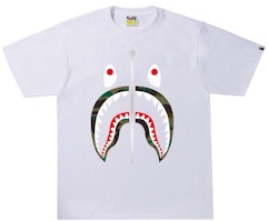 BAPE 1st Camo Shark Tee (SS22) White/Green