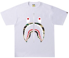 BAPE 1st Camo Shark Tee (SS22) White/Yellow