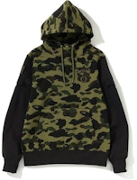 Bape 1st Camo Sleeve Pocket Pullover Hoodie Green Bape 1st Camo Sleeve Pocket Pullover Hoodie Green