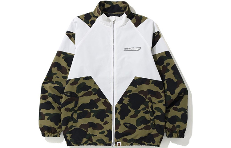 BAPE 1ST Camo Sta Military Green Camouflage Jacket Casual Outerwear 1F70-140-004MILITARYGREEN