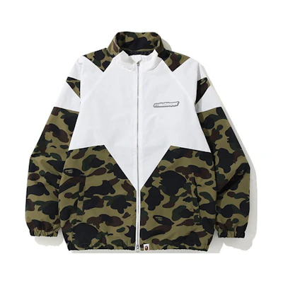 BAPE 1ST Camo Sta Military Green Camouflage Jacket Casual Outerwear 1F70-140-004MILITARYGREEN