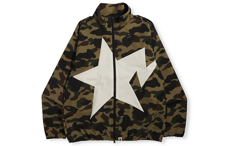 BAPE 1ST Camo Star Print High-Neck Jacket 1H80-140-014