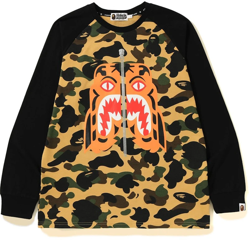 bape-1st-camo-tiger-ls-tee-yellow