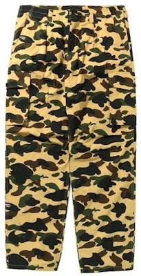 BAPE 1st Camo Wide Fit 6 Pocket Pants 'Yellow' Buy BAPE 1st Camo Wide Fit 6 Pocket Pants 'Yellow'