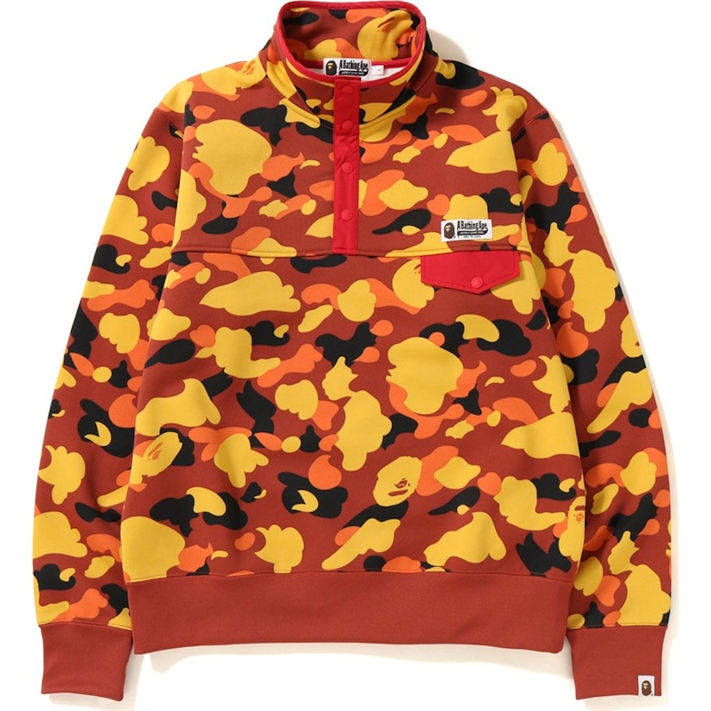 Bape 1st Camo Wide Sweater Orange