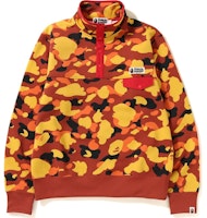 Bape 1st Camo Wide Sweater Orange Bape 1st Camo Wide Sweater Orange