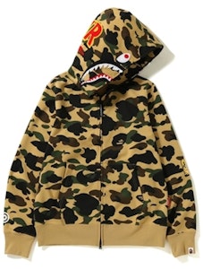Bape 1st Camo Windstopper PONR Shark Full Zip Hoodie Kuning Buy Bape 1st Camo Windstopper PONR Shark Full Zip Hoodie Kuning